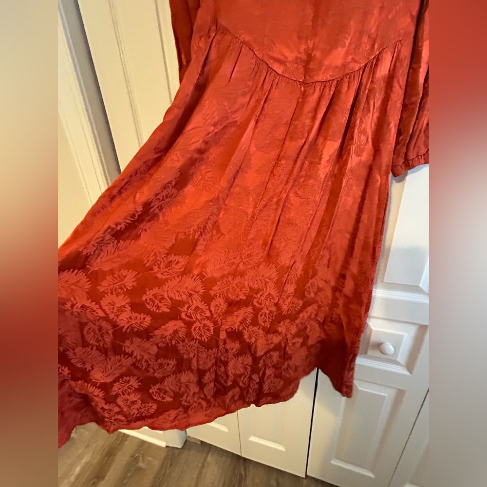 Orange Jacquard Midi Dress - Love, Whit by Whitney Port - Picture 11 of 16